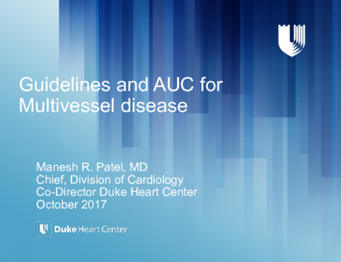 PCI vs CABG in Multivessel Disease: What Do the US Guidelines and AUC Say?