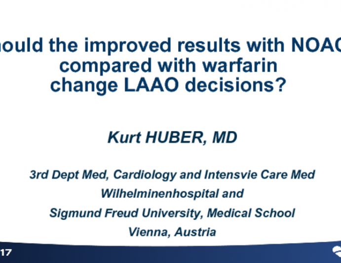 Should the Improved Results With NOACs Compared to Warfarin Change LAA Closure Decisions?