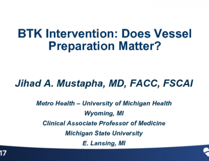 BTK Intervention: Does Vessel Preparation Matter?