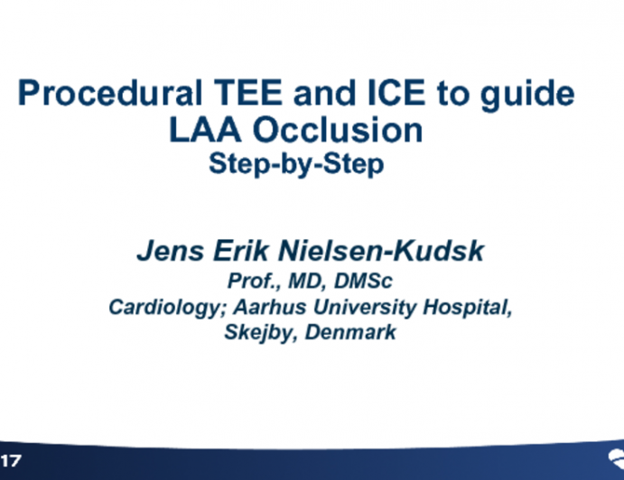 Procedural TEE and ICE to Guide LAA Occlusion Step-by-step (With Discussion)