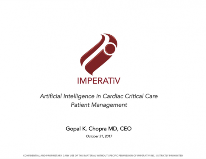 Intelligence for Better Clinical Care (Imperative)