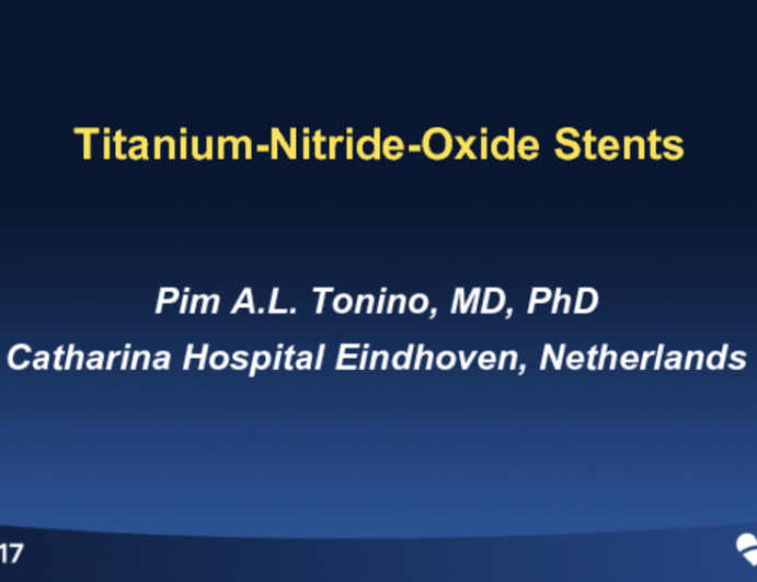 Emerging Thromboresistant BMS 2: Titanium-Nitride-Oxide Stents