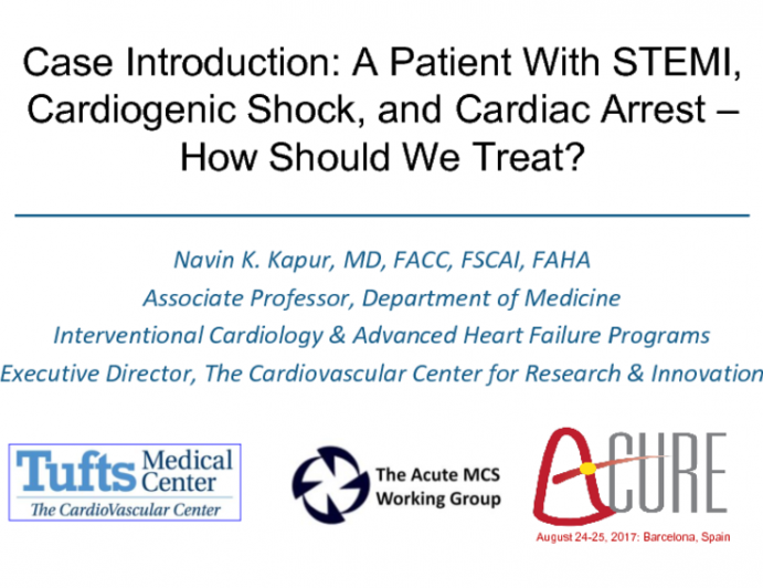 Case Resolution: STEMI, Cardiogenic Shock, and Cardiac Arrest – How We Treated