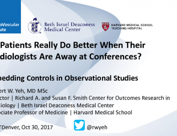 Do Patients Really Do Better When Their Cardiologists Are Away at Conferences? Embedding Controls in Observational Studies