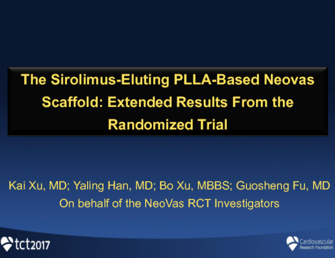 The Sirolimus-Eluting PLLA-Based Neovas Scaffold: Extended Results From the Randomized Trial