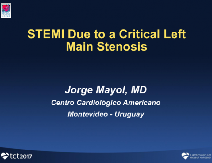 Case #3: STEMI Due to a Critical Left Main Stenosis