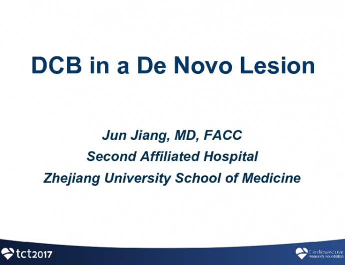 Case Presentation: DCB in a De Novo Lesion