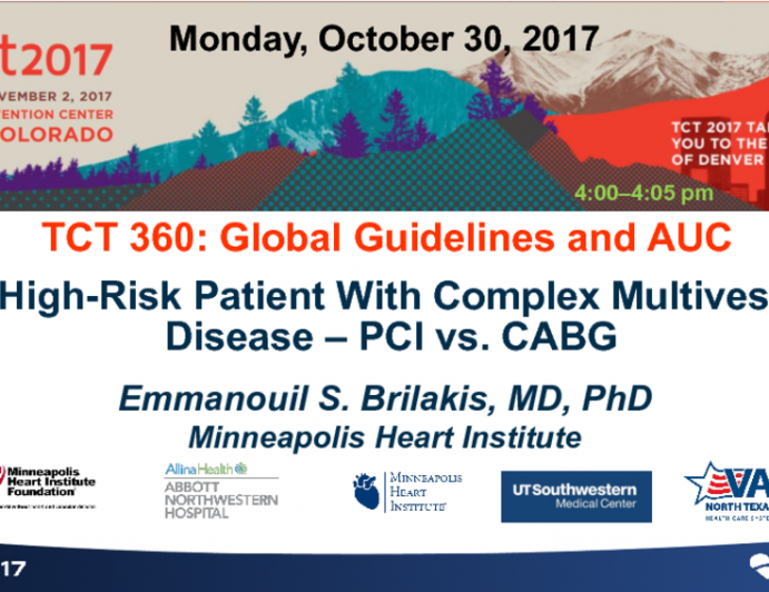 Case Presentation: A High-Risk Patient With Complex Multivessel Disease – PCI vs CABG?
