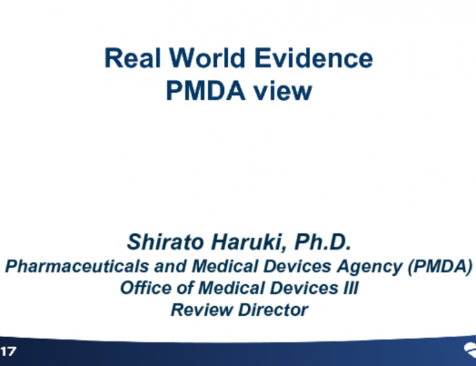 Real World Evidence: PMDA view