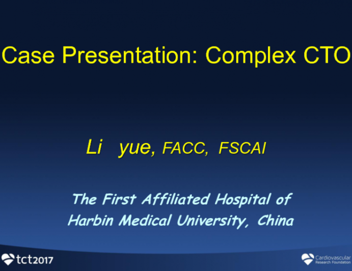 Case Presentation: Complex CTO