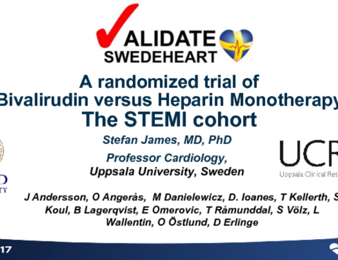 VALIDATE-SWEDEHEART STEMI: A Randomized Trial of Bivalirudin vs Heparin Monotherapy in Patients With STEMI
