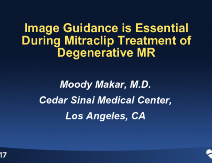 Case #1: Image Guidance Is Essential During MitraClip Treatment of Degenerative MR (With Discussion)