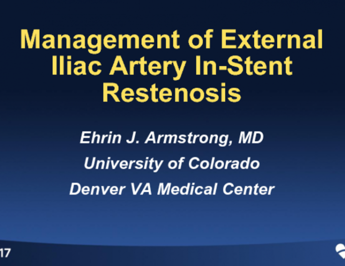 Management of External Iliac Artery In-stent Restenosis