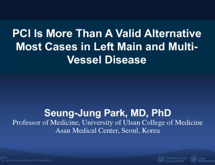 PCI Is More Than a Valid Alternative for Most Cases in Left Main and Multivessel Disease