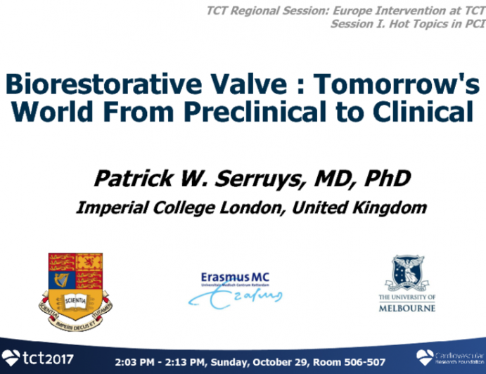 Biorestorative Valve: Tomorrow's World From Preclinical to Clinical