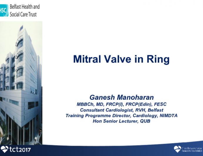 Case Presentation: Valve-in-Ring