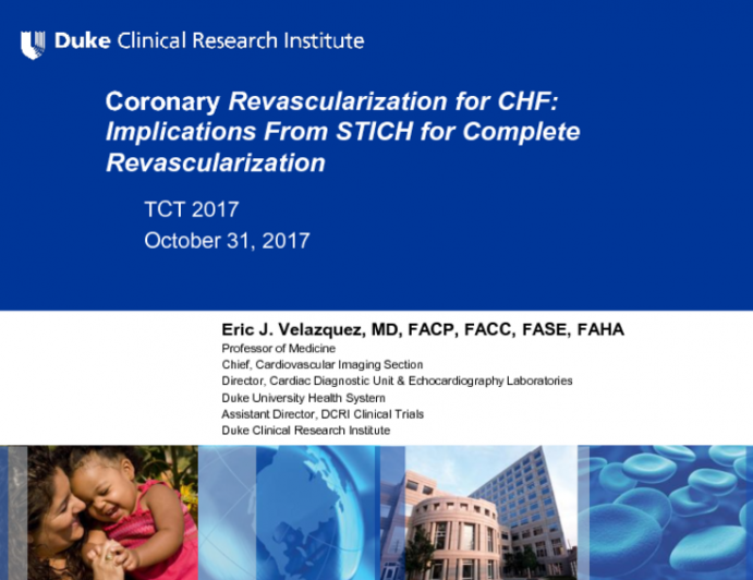 Coronary Revascularization for CHF: Implications From STICH for Complete Revascularization