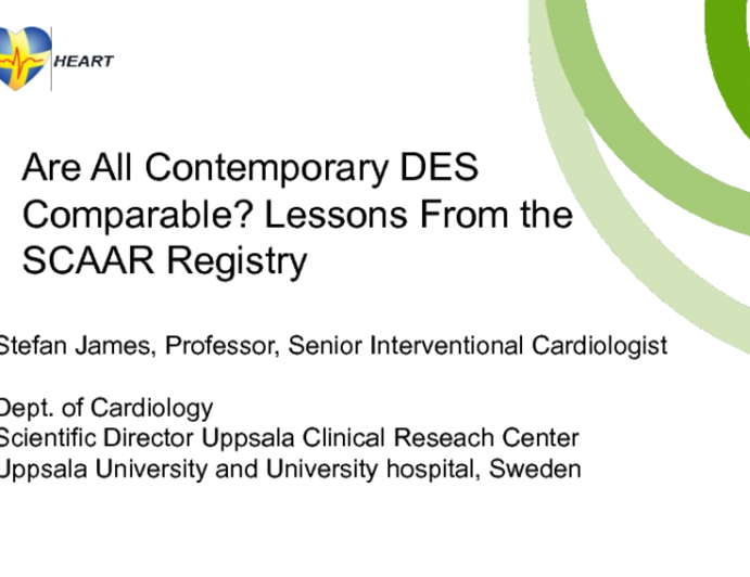 Are All Contemporary DES Comparable? Lessons From the SCAAR Registry