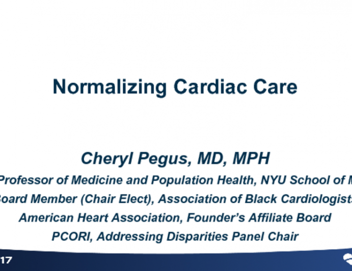 Featured Lecture: Disparities Among Healthcare Providers and Optimal Cardiovascular Care Pathways in Underserved Populations - Realities and Solutions