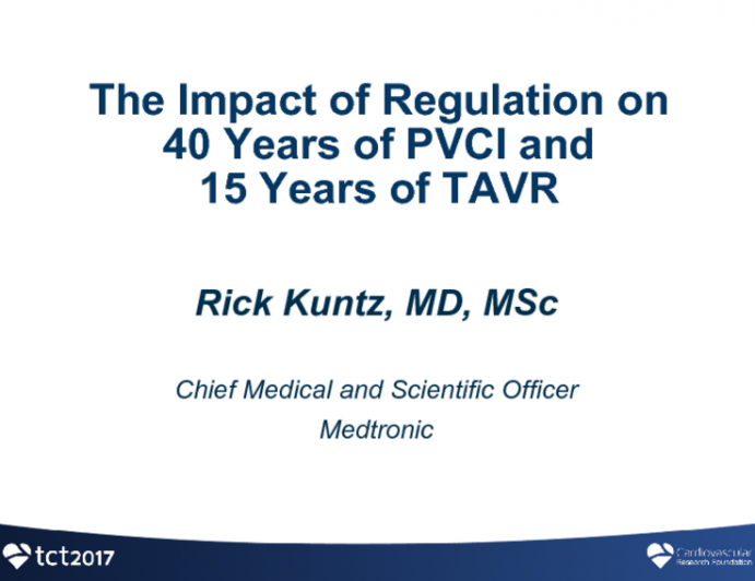 The Impact of Regulation on Forty Years of PCI and 15 years of TAVR: Industry Perspectives