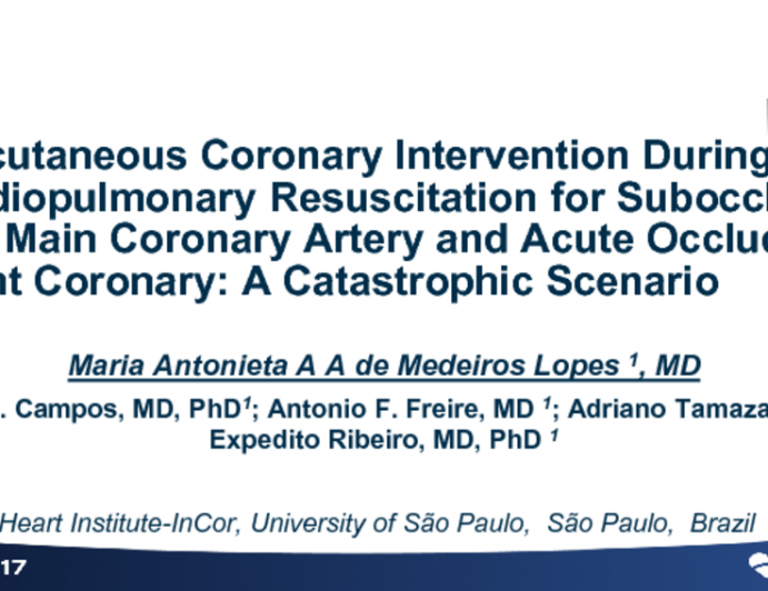 Sub-occlusive Left Main PCI During CPR of an Acute Occluded RCA: A Catastrophic Scenario