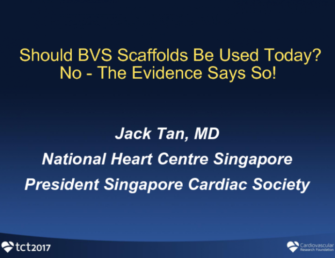 Flash Debate #3: Should BVS Scaffolds Be Used Today? No - The Evidence Says So!