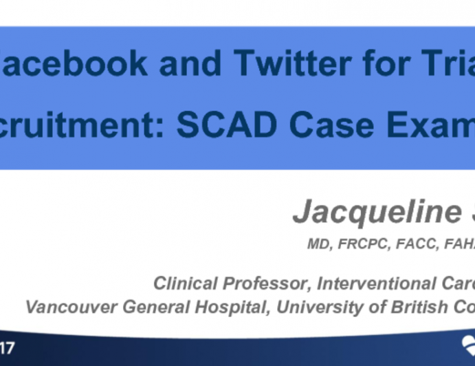 Facebook and Twitter for Trial Recruitment: SCAD Case Example