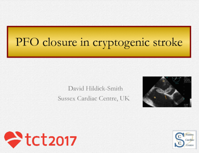 PFO Closure in Cryptogenic Stroke