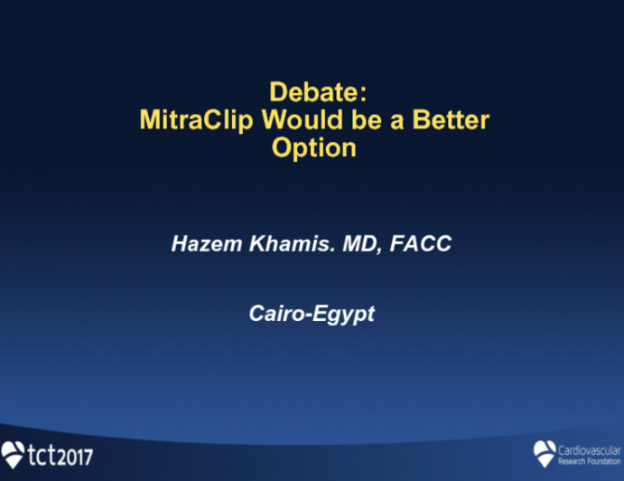 Debate: MitraClip Is the Best Option for This Patient
