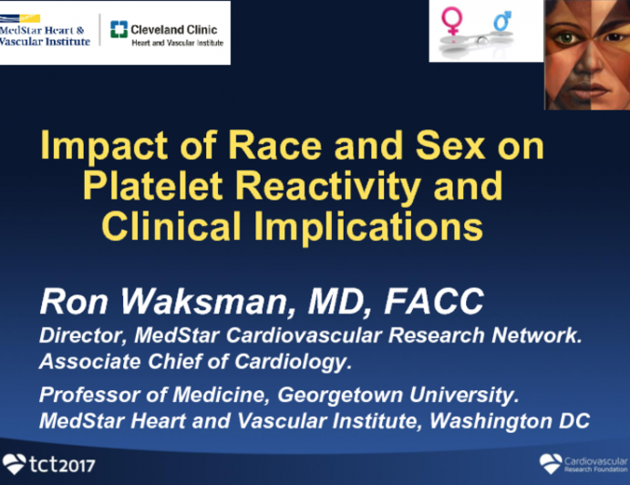 Impact of Race and Sex on Platelet Reactivity and Clinical Implications