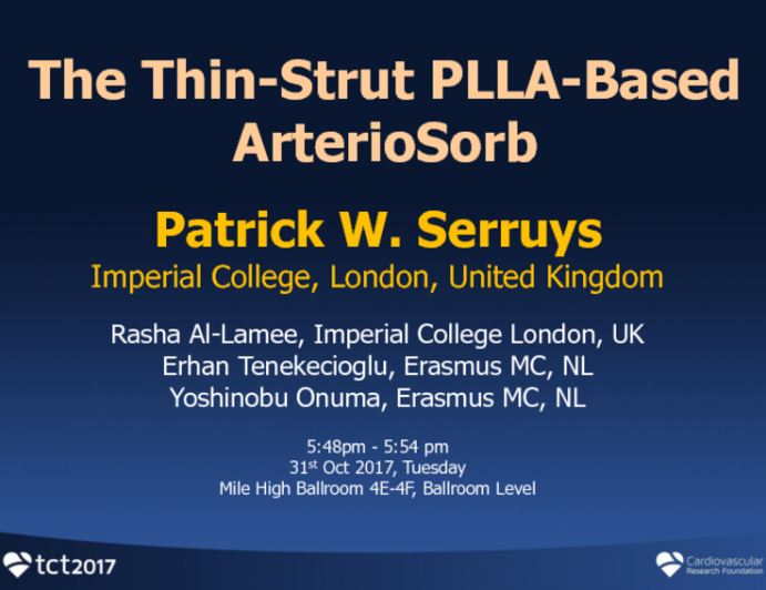 The Thin-Strut PLLA-Based Arteriosorb