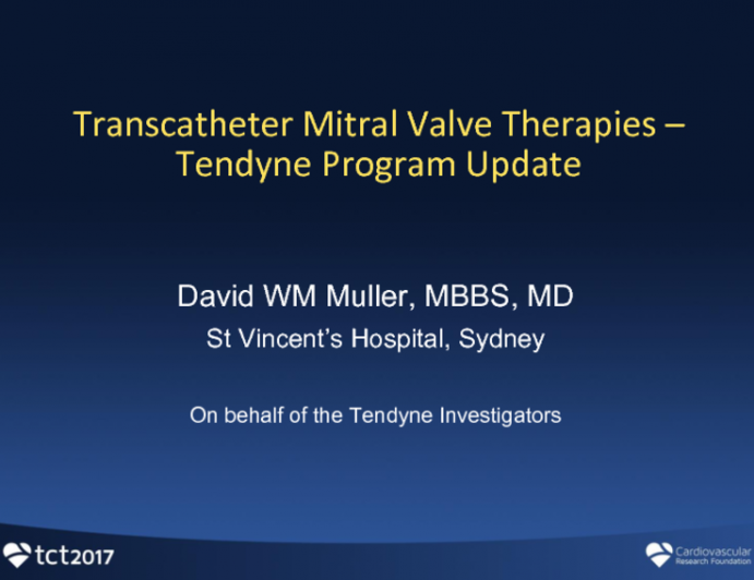 Established TMVR 3: Tendyne - Device Description, Strengths and Weaknesses, and Updated Summary Outcomes