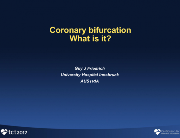 Introduction and Overview of Coronary Bifurcation Lesions