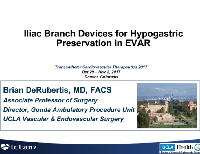 Iliac Branch Devices for Hypogastric Preservation During EVAR