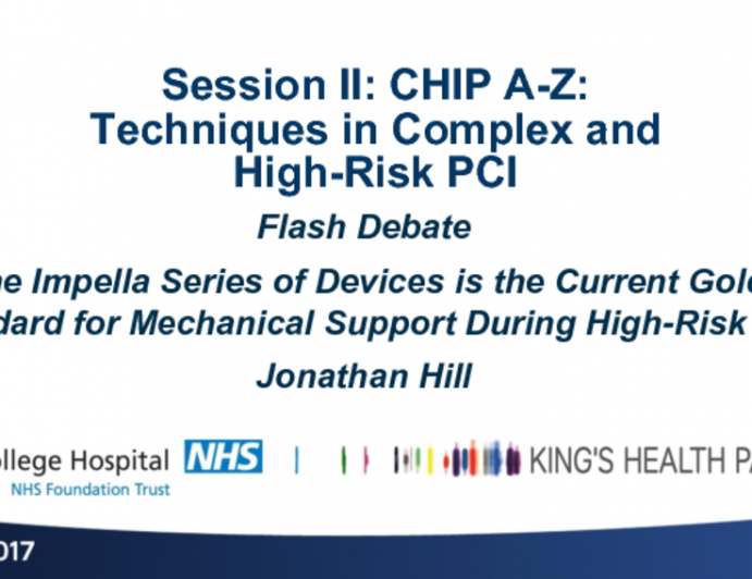 Flash Debate: The Impella Series of Devices Is the Current Gold Standard for Mechanical Support During High-Risk PCI!
