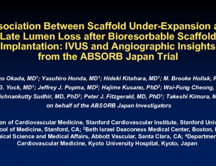 Association Between Scaffold Under-Expansion and Late Lumen Loss After Bioresorbable Scaffold Implantation - IVUS and Angiographic Insights From the ABSORB Japan Trial