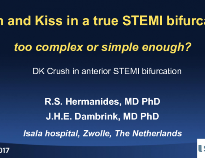 Crush and Kiss in a True STEMI Bifurcation: Too Complex or Simple Enough?