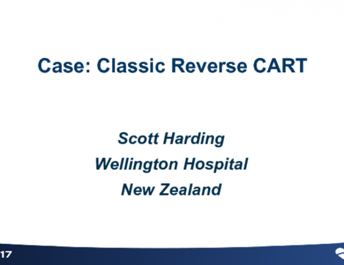 Case #5: Classic Reverse CART (With Discussion)