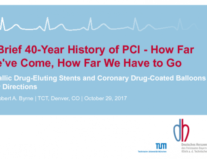 Keynote Lecture: A Brief 40-Year History of PCI - How Far We've Come, How Far We Have to Go