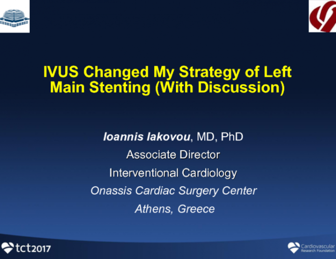 Case #3: IVUS Changed My Strategy of Left Main Stenting (With Discussion)