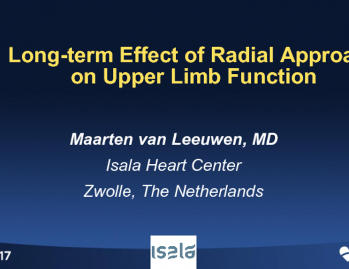 Long-term Effect of Radial Approach on Upper Limb Function