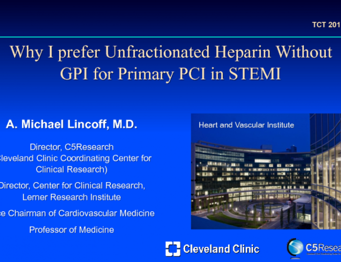 Why I Prefer Unfractionated Heparin Without GPI for Primary PCI in STEMI!