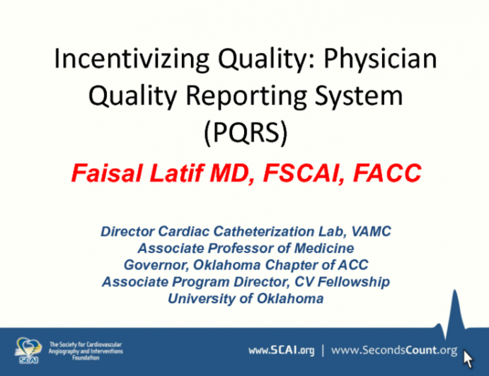 Incentivizing Quality: Physician Quality Reporting System (PQRS)
