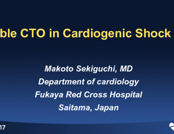 Case #3: Double CTO in AMI With Cardiogenic Shock