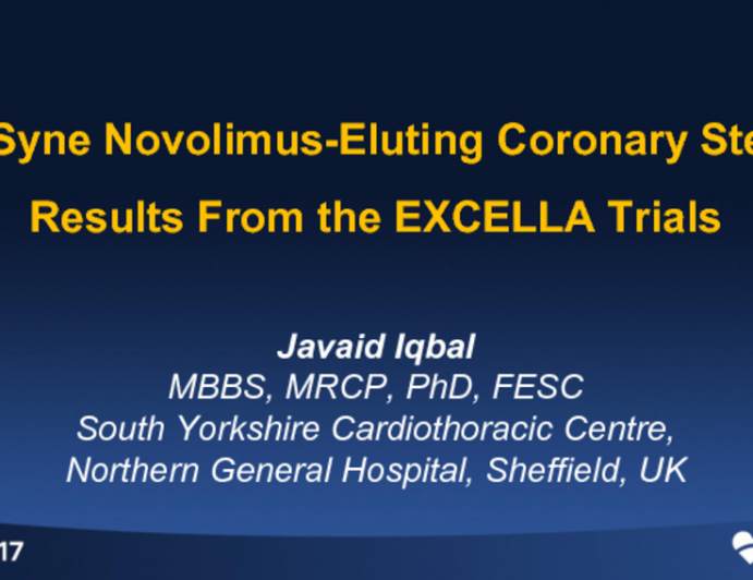 The DESyne Novolimus-Eluting Coronary Stent: Results From the Excella Trials