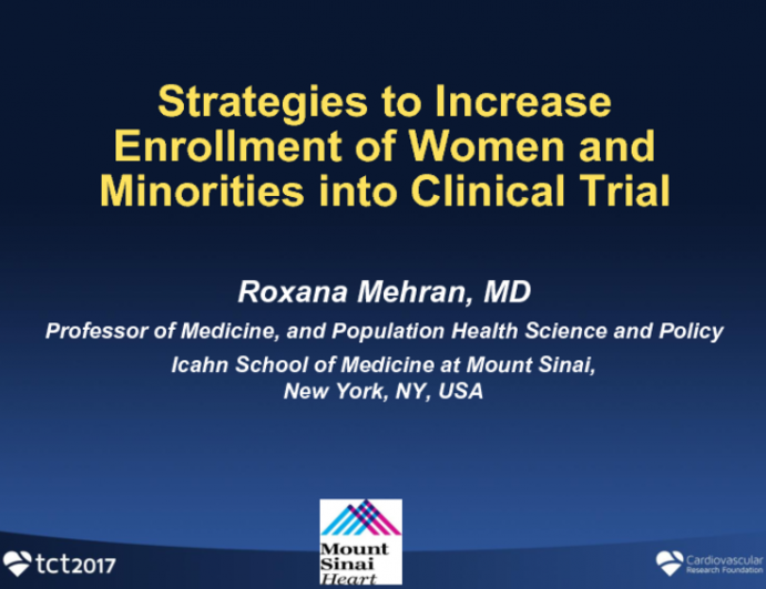 Strategies to Increase Enrollment of Women and Minorities Into Clinical Trials