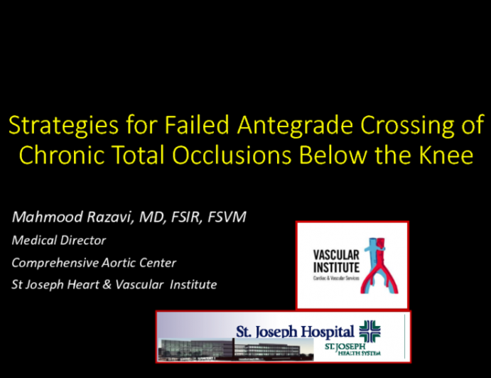 Strategies for Failed Antegrade BTK CTO Crossing