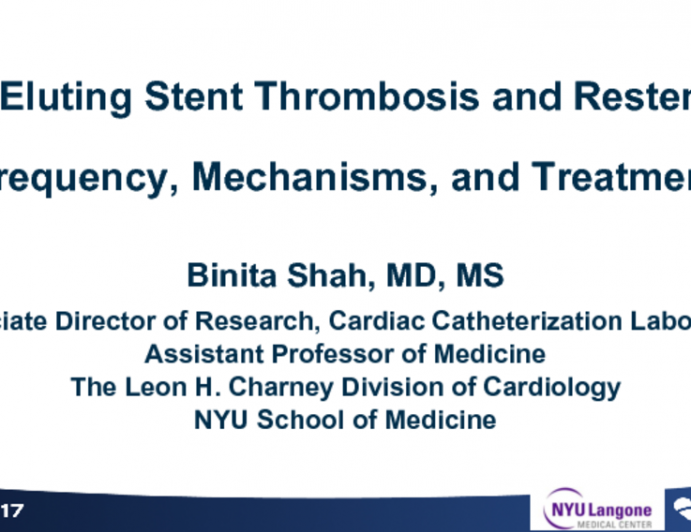 Drug-Eluting Stent Thrombosis and Restenosis: Mechanisms, Frequency, and Treatment