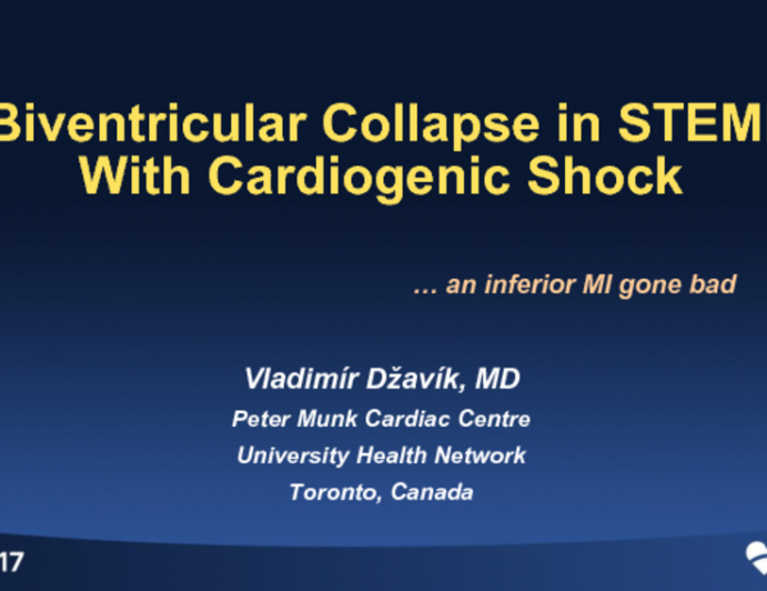 Case Presentation: Biventricular Collapse in STEMI With Shock