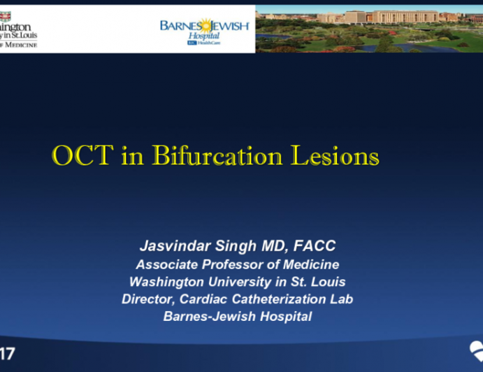 How to use OCT in Bifurcation Lesions